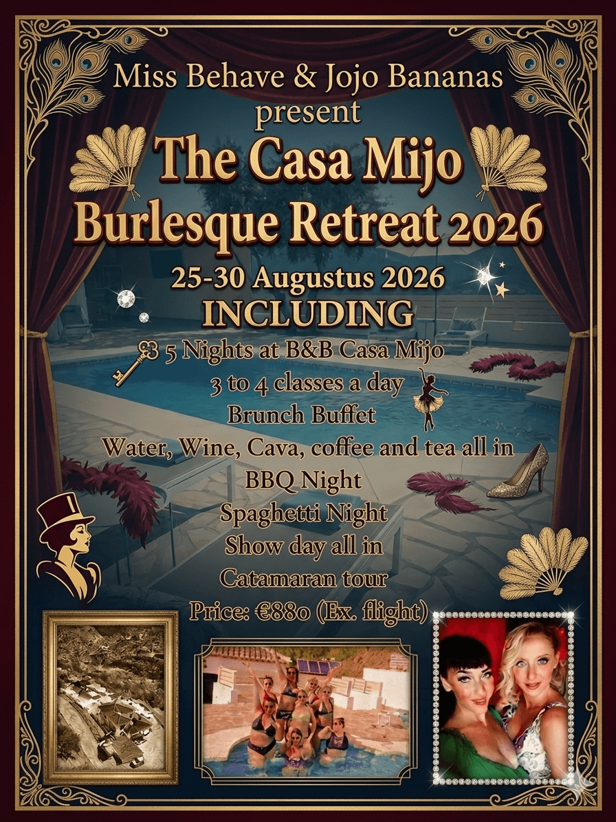 The Casa Mijo Burlesque Flyer